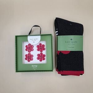 kate spade New York Pink Flower Drop Earrings - Hot Pink